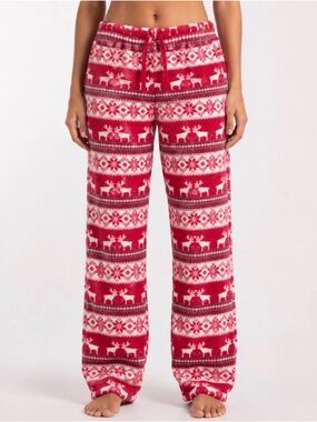 Canyon Creek Festive Red Fair Isle Pajama Pants